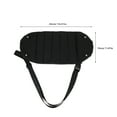 thumbnail image 2 of KALLORY Black Foot Hammock 1Pcs for Airplane Travel with Leg Support and Simple Design, 2 of 8