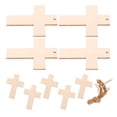 thumbnail image 2 of Miangastore 15Pcs DIY Bookmark Decor Beige Wood Bookmark Tag for Crafts, 2 of 8