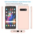 thumbnail image 2 of Cell Phone Cases For 6.1" Galaxy S10, Njjex Liquid Silicone Gel Rubber Shockproof Case Ultra Thin Fit Samsung S10 Case Slim Matte Surface Cover For Samsung Galaxy S10 2019 -Pink, 2 of 9