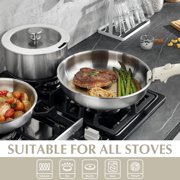 Koch Systeme CS Stainless Steel Cookware Set 7pcs with Detachable Handle