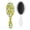 White-61, variant on Autumn Leaves Hair Brush, Vintage Floral Detangling Paddle Brush with Wildflower and Butterfly Illustration, Soft Bristle Comfortable Grip Brush
