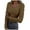 Bronze, variant on Womens Long Sleeve Shirts Square Neck Slim Fit Basic Tops Casual Ribbed Thermal Undershirts Tee Spandex T Shirts for Women M