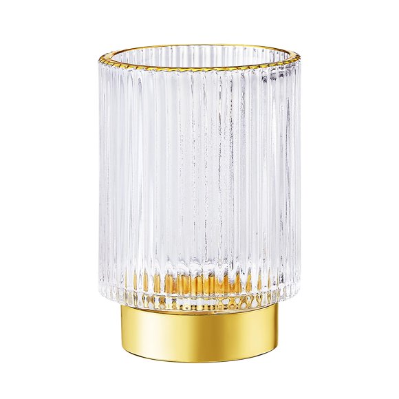 Organizador de brochas de maquillaje LEICURACE Vintage Glass Cup