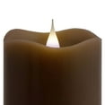thumbnail image 2 of Pacific Accents Chocolate 3" x 9" Moving Flame Flameless Candle, 2 of 5