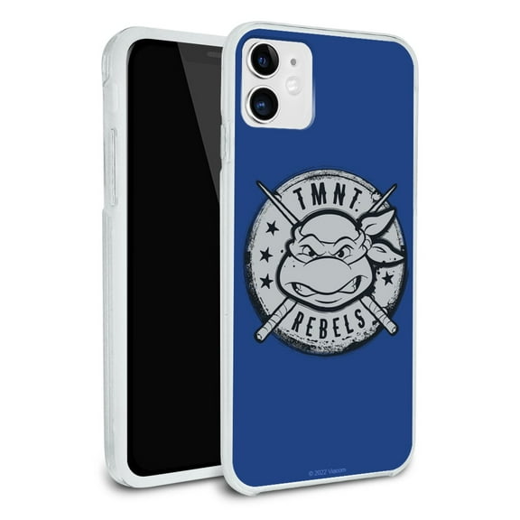 Teenage Mutant Ninja Turtles Rebels Badge Protective Slim Fit Hybrid Rubber Bumper Case Fits Apple iPhone 8, 8 Plus, X, 11, 11 Pro,11 Pro Max