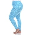 thumbnail image 2 of White Mark Women's Plus Size Casual Leopard Print Leggings, 2 of 4