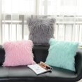 thumbnail image 4 of Soft Long Plush Throw Pillow Cover Cushion Case Decorative Pillowcase Home Decor, 4 of 4