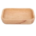 thumbnail image 2 of Salad Plate Wood Dinner Plate Fruit Snacks Tray Tea Tray Restaurant Storage Plate(22 * 14 * 4.5), 2 of 7