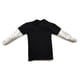 thumbnail image 5 of Vogacara Camiseta de manga larga, ropa de empalme antideslizante de diseño único ligero de alto rango para elemento móvil 15,74 para hombres Negro 2piezas Vogacara CBP204181, 5 of 5