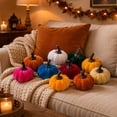 thumbnail image 5 of Halloween Pumpkin Party Decorations, Simulation Pumpkin Figurine for Fall Party Gift, White, 5 of 7