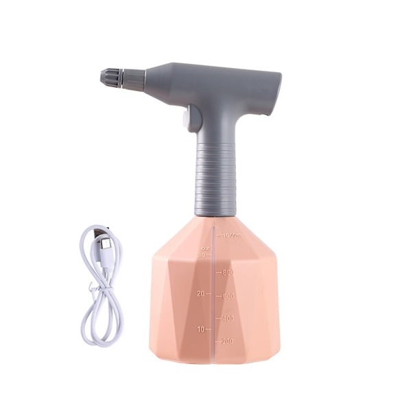 Advancent Pulverizador eléctrico, herramienta, regadera con boquilla, planta USB automática, botella recargable, atomización de riego a prueba Jardín y Patio Rosa