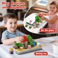 thumbnail image 5 of CEREECOO Mini Magnetic Tiles Travel Set with Metal Storage Box, 35 Pcs Small Portable Building Blocks, STEM Toys for Road Trip & Airplane, Gift for Kids 3+, 5 of 6