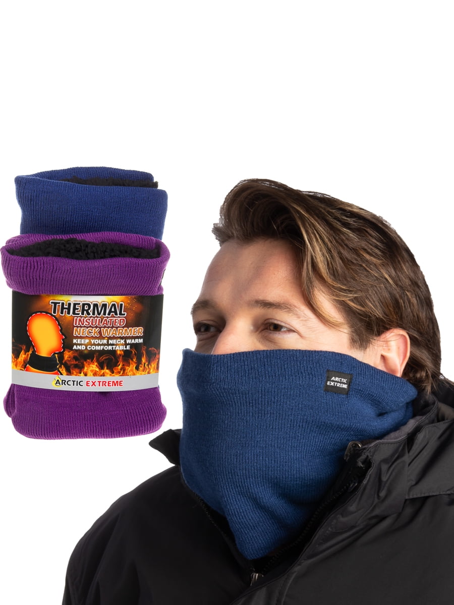 2 Pack Arctic Extreme Mens Neck Warmers, Womens Neck Warmers, Fleece