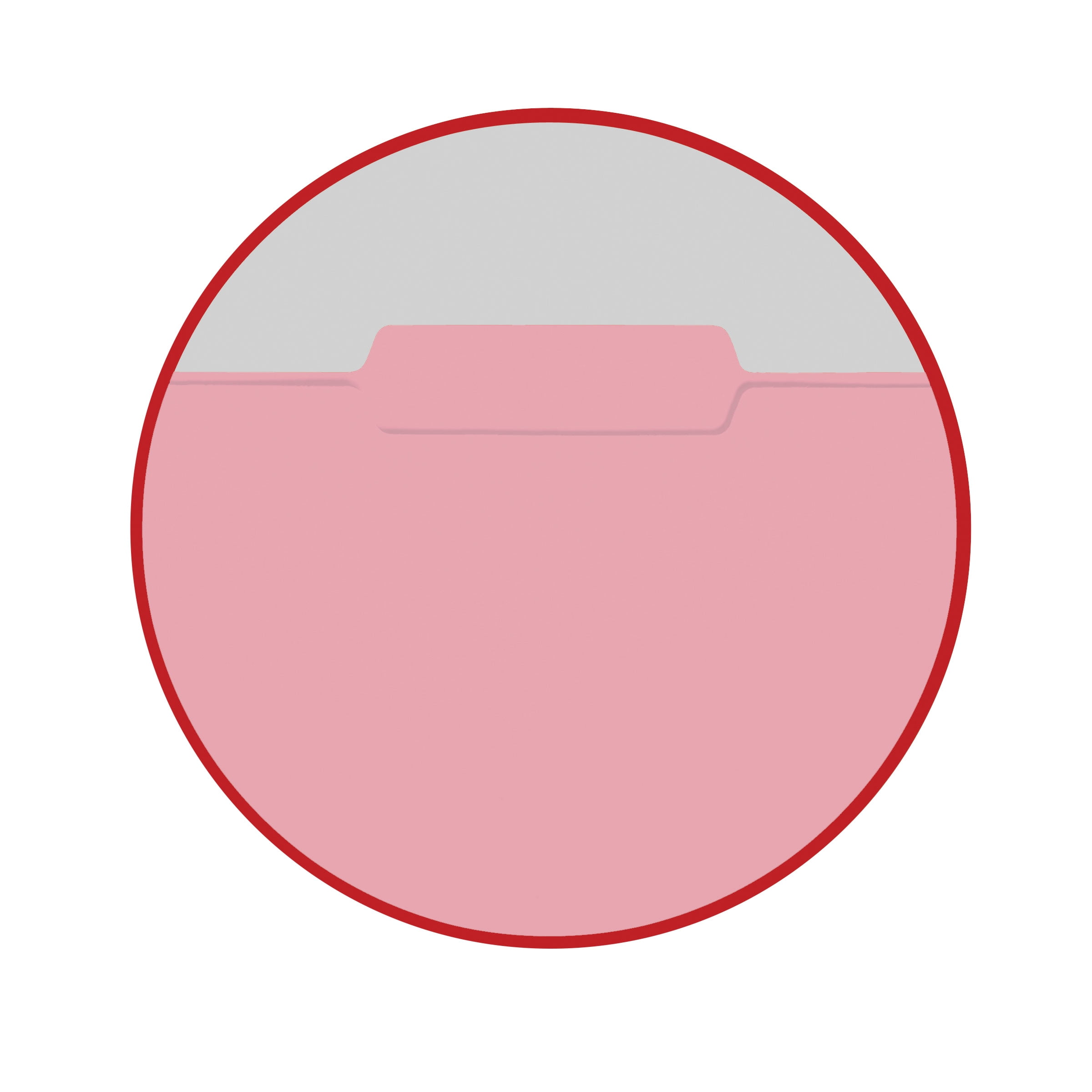 Smead Interior Hanging Folders 1/3-Cut Tab Pink 100/BX Letter (10263)