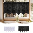 thumbnail image 1 of pstuiky Fine Woven Sheer Curtains Polyester Fabric, Soft Light Filtering Rod Pocket Design for Easy Installation 51.96X18.11 Inches, Single Panel, 1 of 9