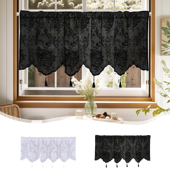 Leodye Non Through Privacy Sheer Curtains , Screen Curtains Fine Woven Screen Curtains Through Rod Curtains Light & Privacy Balance Drapes for Bedroom Living Room