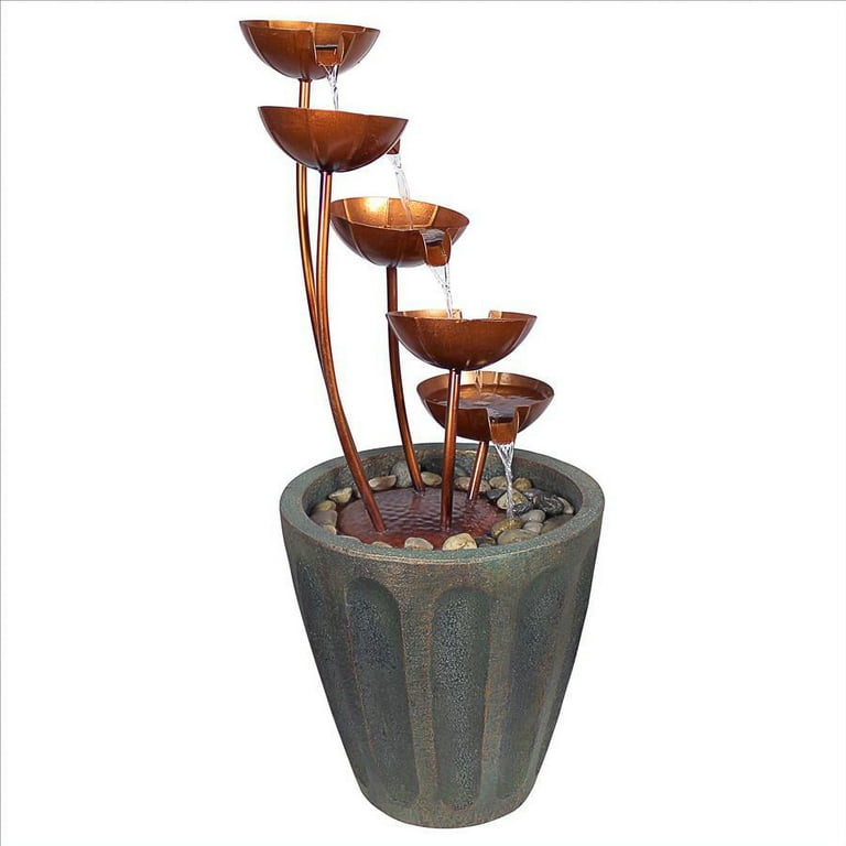 Design Toscano Copper Falls Cascading Garden Fountain - Walmart.com