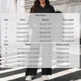 thumbnail image 3 of sdhkgrrt Women's 2 Piece Matching Lounge Set Long Sleeve Hoodie with Kangaroo Pocket Drawstring Jogger Pants Solid Casual Loose Tracksuit Soft Homewear Fall Winter Outfits, Black M, 3 of 8