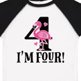 thumbnail image 4 of Inktastic 4th Birthday Flamingo Girls Toddler T-Shirt, 4 of 5