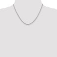 thumbnail image 4 of Auriga Fine Jewelry 14K White Gold 2mm Byzantine Chain Necklace 18inch for Women, 4 of 6