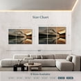thumbnail image 4 of Elephant Stock Lake At Sunset Wall Art - Horizontal Multi Panel Canvas - 3 Pieceliving Room Wall Decor - Photography Nature Multi Panel - Brown And Gray Decor - 65" x 42", 4 of 8