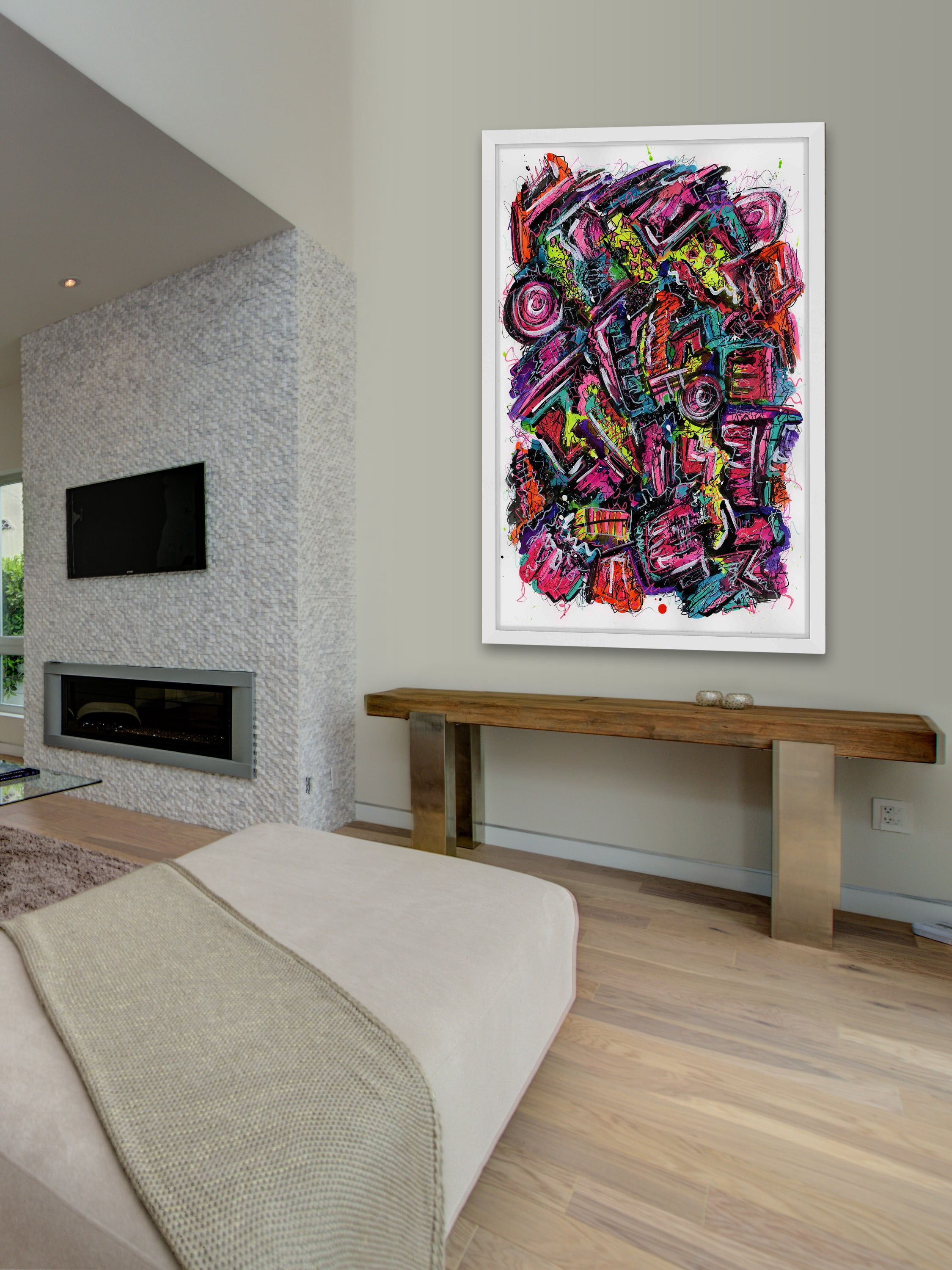 "Spun" Framed Painting Print