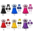 thumbnail image 3 of Cheerleader Costume for Girls Cheerleading Kids Dress up Halloween Cute Uniform School Cheer leader Outfit 6-12 Years, 3 of 3