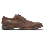Rockport Men's Dustyn Wingtip Leather Lace Up Oxfords Tan Size (10.5W)