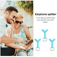 thumbnail image 4 of 3pcs Headset Splitter Y-shape Portable 3.5mm Headphone Jack Splitter Supply, 4 of 7
