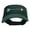 Dark Green, variant on Tribal Arrow Embroidered Cotton Twill Visor - Dark Green OSFM