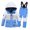 Blue, variant on YunPes Teen Outfits for Kids Girls Boys Ski Suit Print Long Sleeve Thickened Velvet Warm Windproof and Water Proof Top and Pants Set 2 Piece Outfits