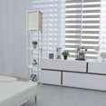 thumbnail image 2 of Lampe de sol Simple Conceptions  Etagère de rangement avec abat-jour en lin, 2 of 6