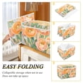 thumbnail image 2 of Yayeee Collapsible Cube Storage Bin with Lid Fabric Closet Decorative Basket with Handles, Abstract Floral Art, 2 of 7