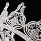 thumbnail image 3 of Diadema Yuyangstore Tiara Nupcial de Cristal Plata, 3 of 6