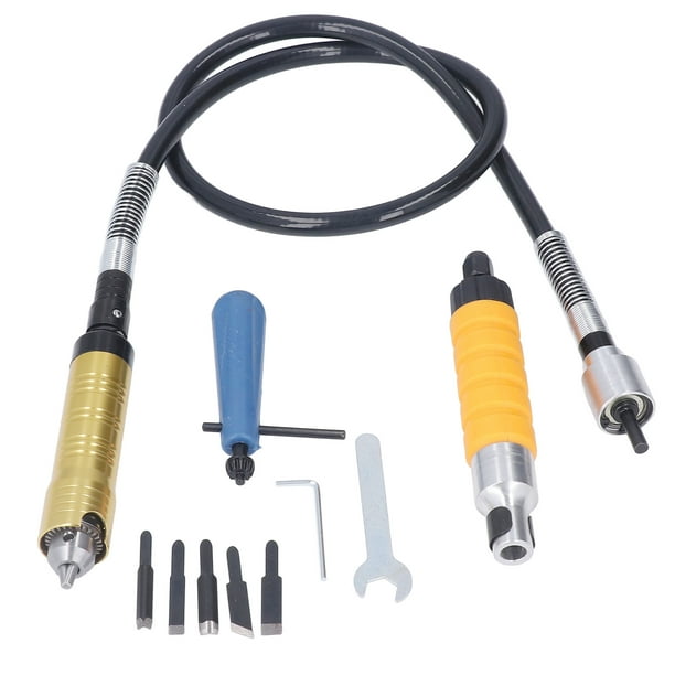 Accesorio de adaptador de eje flexible, 10 piezas Adaptador de eje flexible Accesorio de eje flexible Accesorio de convertidor de taladro eléctrico Eficiencia óptima