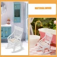 thumbnail image 3 of BEADCEST 3Pack Miniature Furniture Rocking Chair Wooden for Home and Christmas Decorations, 3 of 8