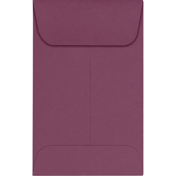 LUXPaper 1 Enveloppe de Pièce / 2 1/4 Pouces x 3 1/2 Pouces / Prune Vintage / 80lb. Texte / 500 Qt