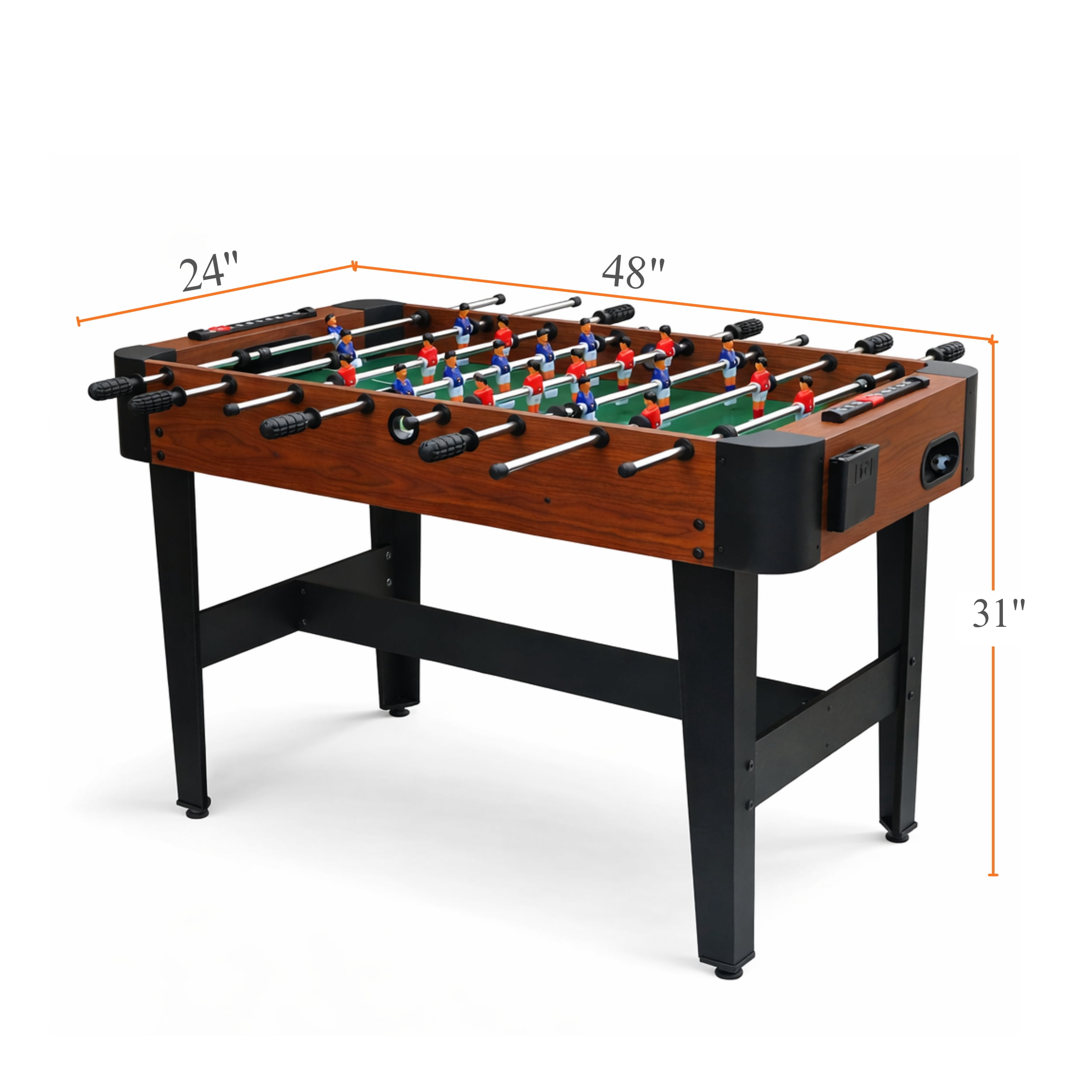 GOMYHOME 48" Foosball Table for Adults, MDF Soccer Game Table with Steel Rods and Scoring
