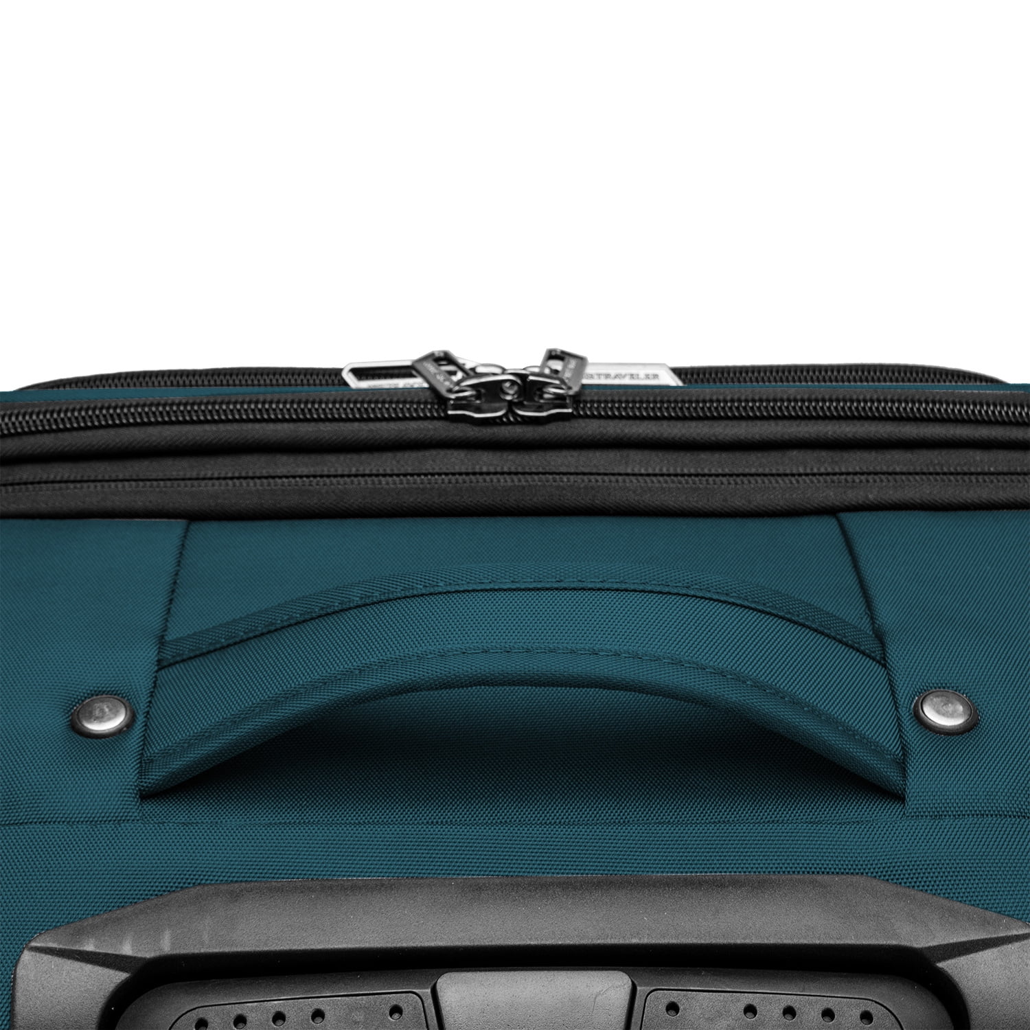 U.S. Traveler Anzio Softside Expandable Spinner Luggage, Teal, 26" Checked Medium