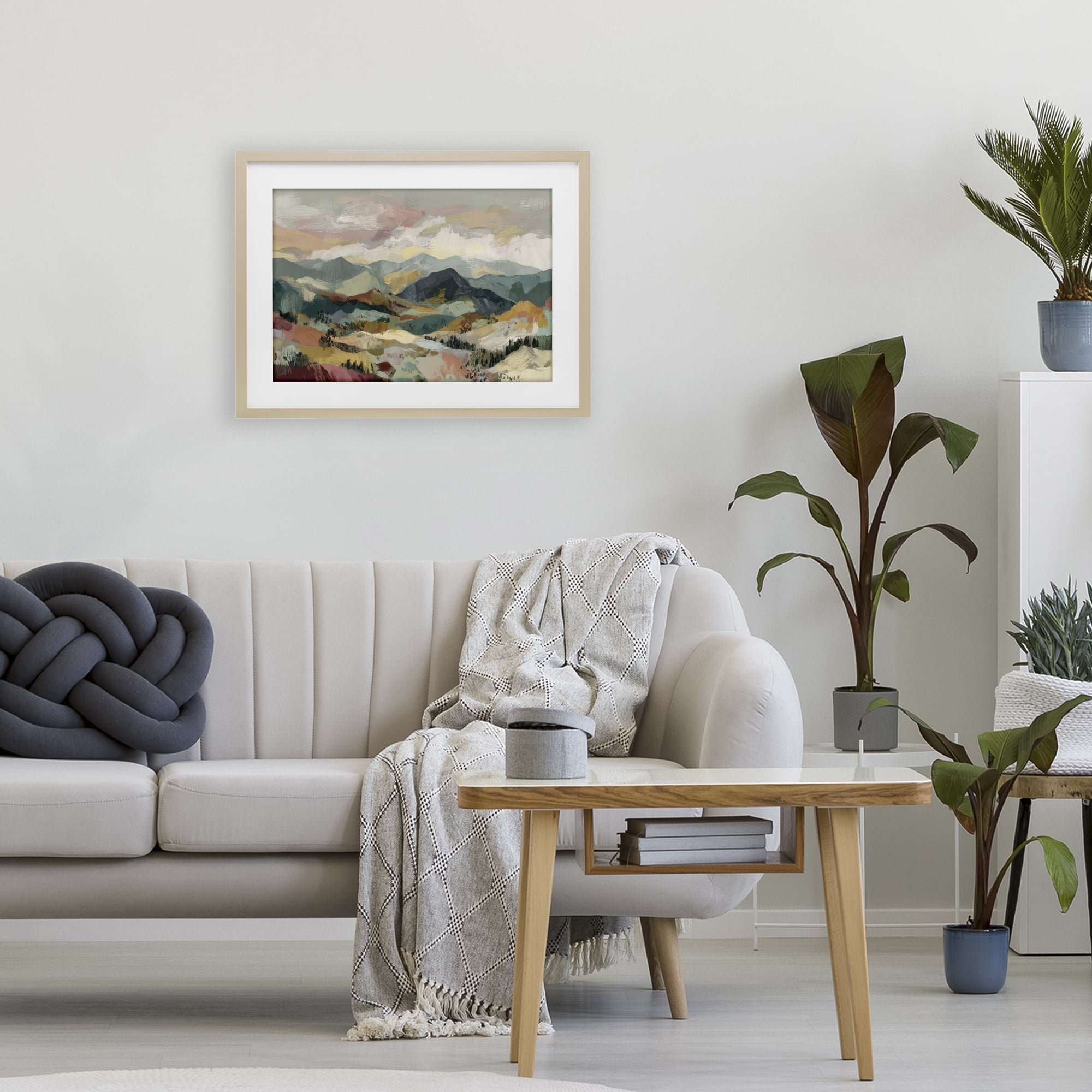 Stupell Industries Mountain Valley Vista Birch Framed Print Under Glass, design by Chromatic Storm Studio