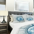 thumbnail image 4 of Designart 'Glowing Soft Blue Fractal Flower' Modern & Contemporary Duvet Cover Set, 4 of 4