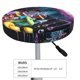 thumbnail image 4 of Balery Colorful Mushroom Fundas de asiento para taburete de bar redondo de tela de terciopelo ajustables que protegen de arañazos y manchas para sillas de 14 a 17 pulgadas.-12 inch, 4 of 7