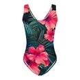 thumbnail image 4 of ZQUUVOU Women's One Piece Tankini Tummy Control Swimsuit (J-Red,2XL), 4 of 6