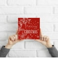 thumbnail image 4 of Zomyto 5x5 Inch Red Merry Christmas Sign - Christmas Signs Decor, Christmas Wooden Box Sign, Christmas Table Decoration, Christmas Signs for Home, 4 of 5