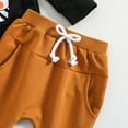 thumbnail image 4 of Gerichy Baby Toddler Boys Shorts CLothes Set, 0 6 12 18 24 Months 2T 3T Short Sleeve Cartoon Bear Print T-shirt with Elastic Waist Shorts Summer Outfit, 4 of 7