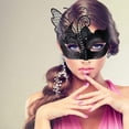 thumbnail image 2 of Máscara veneciana de metal con diamantes de imitación de mariposa para mascarada/fiesta de Mardi Gras/baile de disfraces sexy/boda oso de fresa Electrónica, 2 of 4