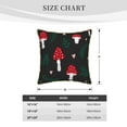 thumbnail image 4 of Kll Amanita Mushroom Decorative Throw Pillow Covers Velvet Soft For Couch Sofa Bedroom Living Room Outdoor -18"X18", 4 of 8