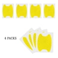 thumbnail image 5 of 4PCS Car Door Handle Sticker, Carbon Fiber Anti-Scratches Car Door Cup Protector, Non-Marking Auto Door Handle Protective Film, Universal for Most Car Handles,Yellow90mm-100mm, 5 of 5