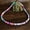 Colorful, variant on Confetti Rainbow Bead Choker Necklace Funfetti Short Boutique Women Jewelry Gift