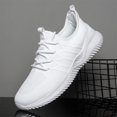 thumbnail image 3 of Deporte casuales Hombres Slip-On Mesh Lace Up Comfort para viajes, 3 of 9